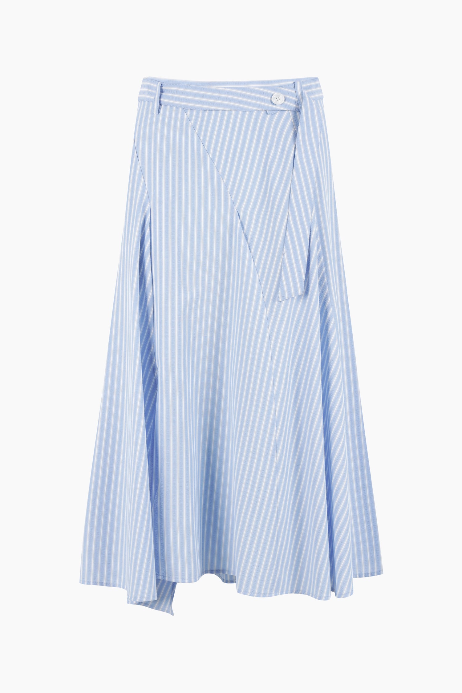 Maxi gonna azzurre a righe da donna azzurro | Sisley Outlet