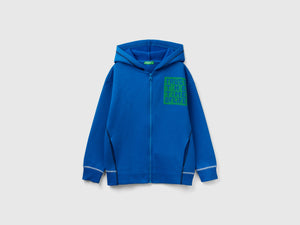 Calda felpa over fit con zip