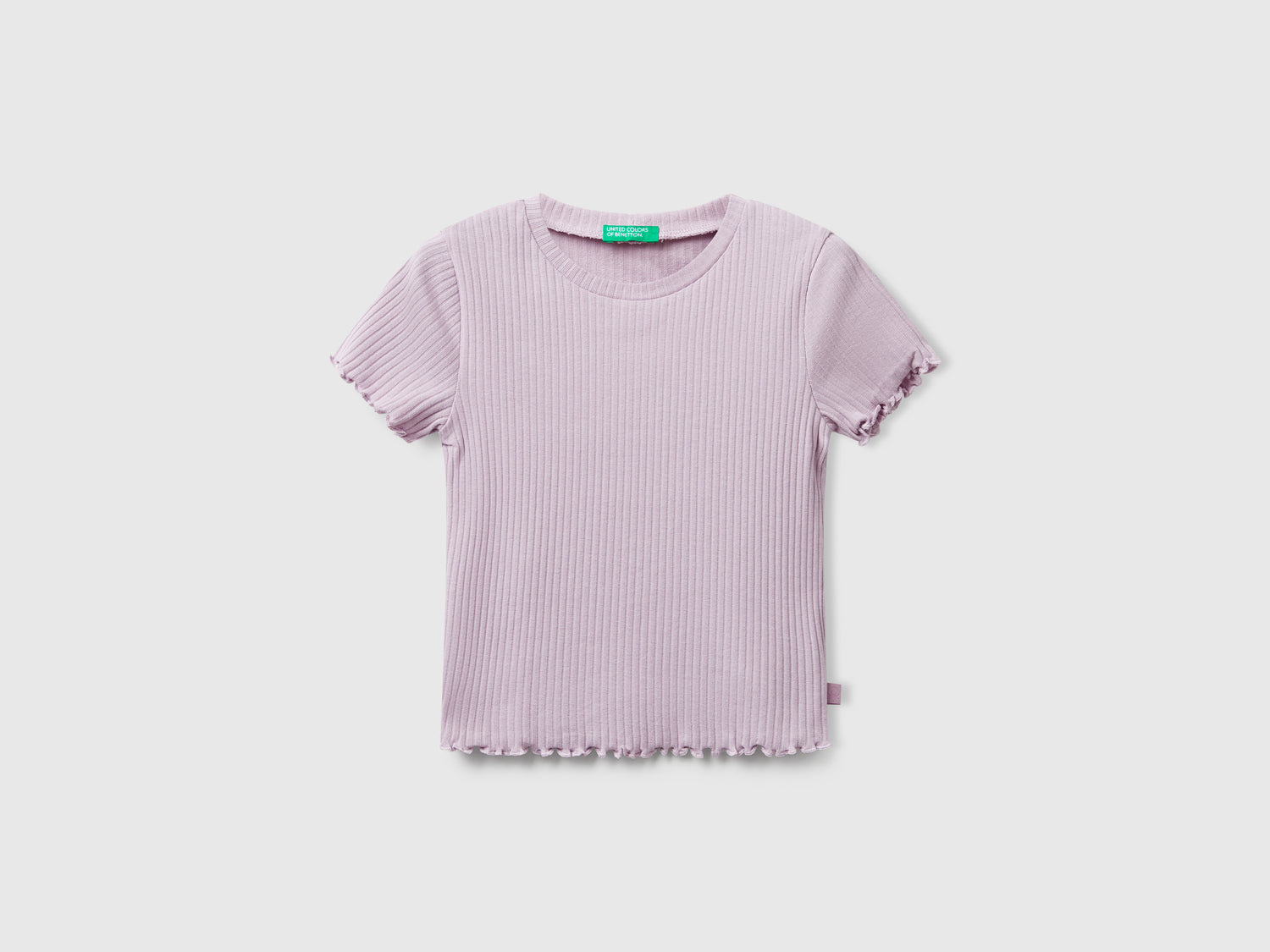 T-shirt a manica corta da bambina lavanda | Benetton Outlet