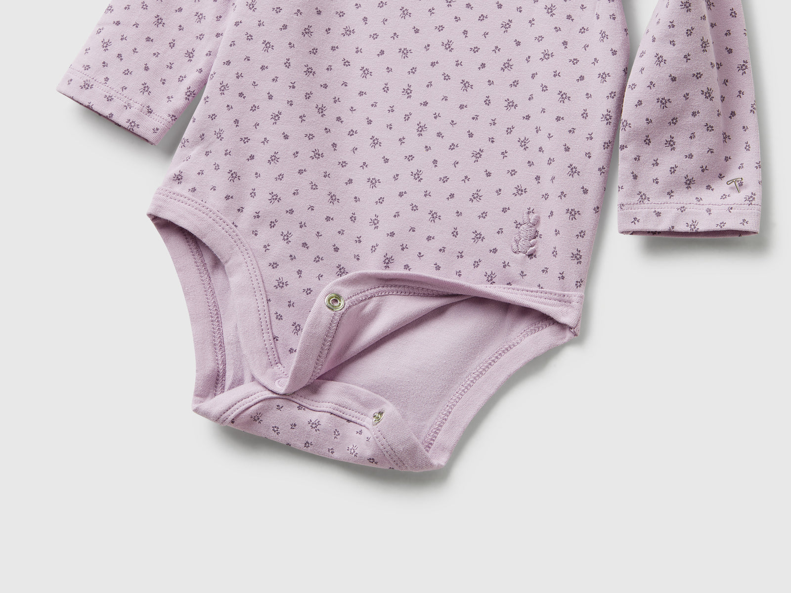 Due body a manica lunga da neonato rosa 3 | Benetton Outlet