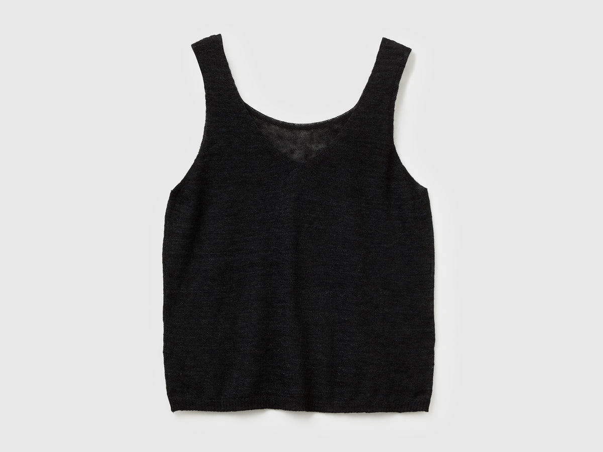 Canotta reversibile in misto alpaca