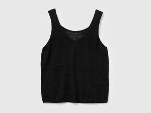 Canotta reversibile in misto alpaca