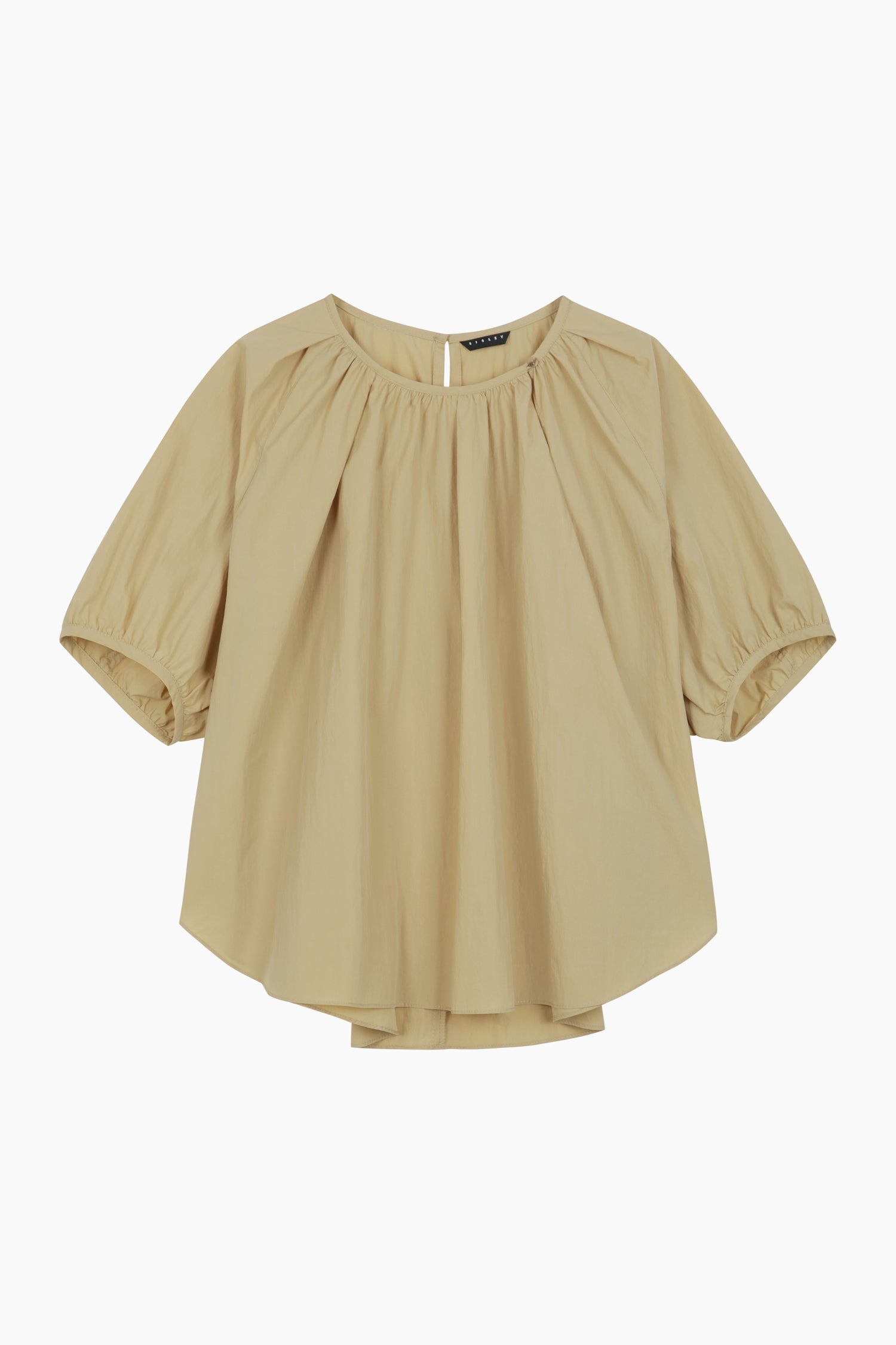 Blusa con maniche a palloncino da donna beige | Sisley Outlet