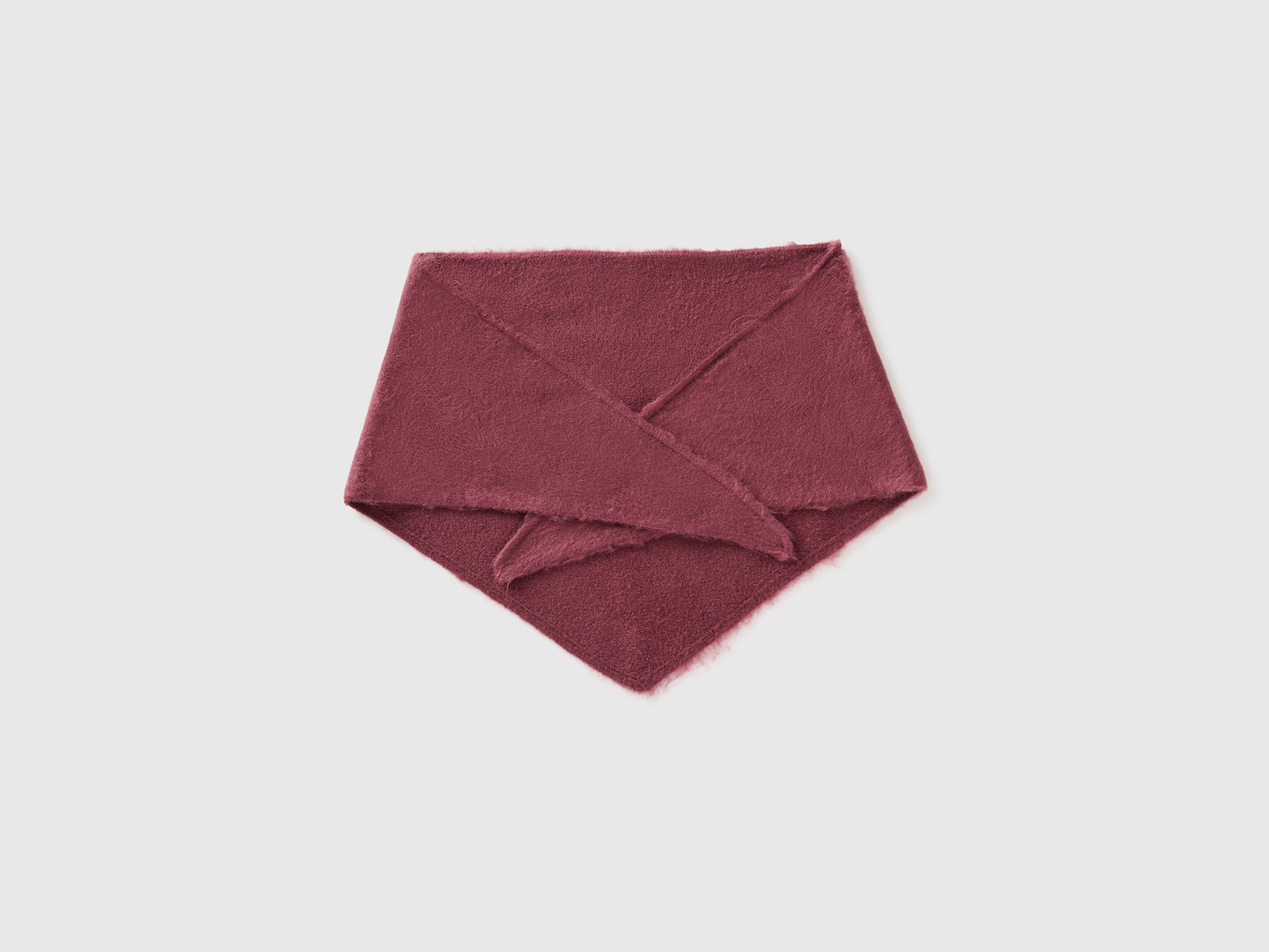 Scialle in misto lana da donna prugna 2 | Benetton Outlet