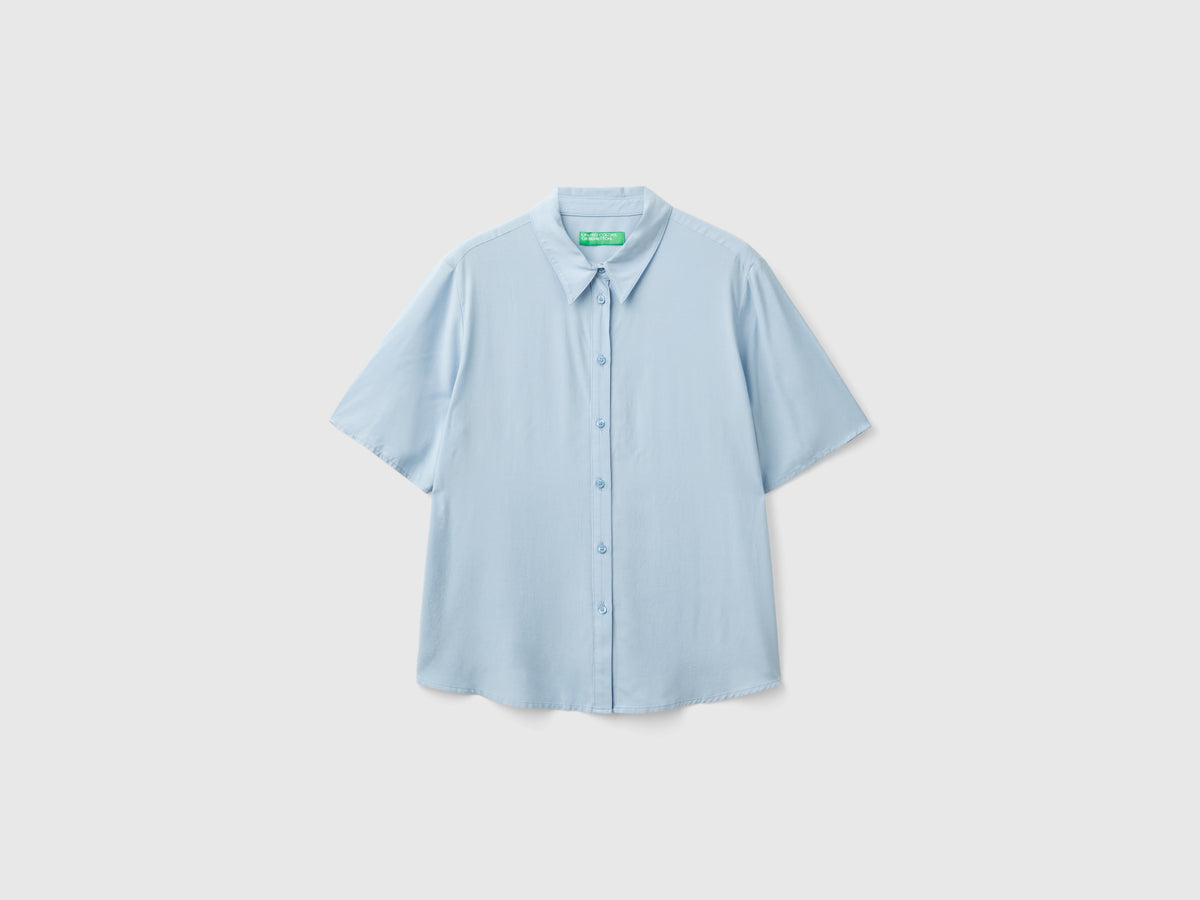 Camicia manica 3/4 in viscosa
