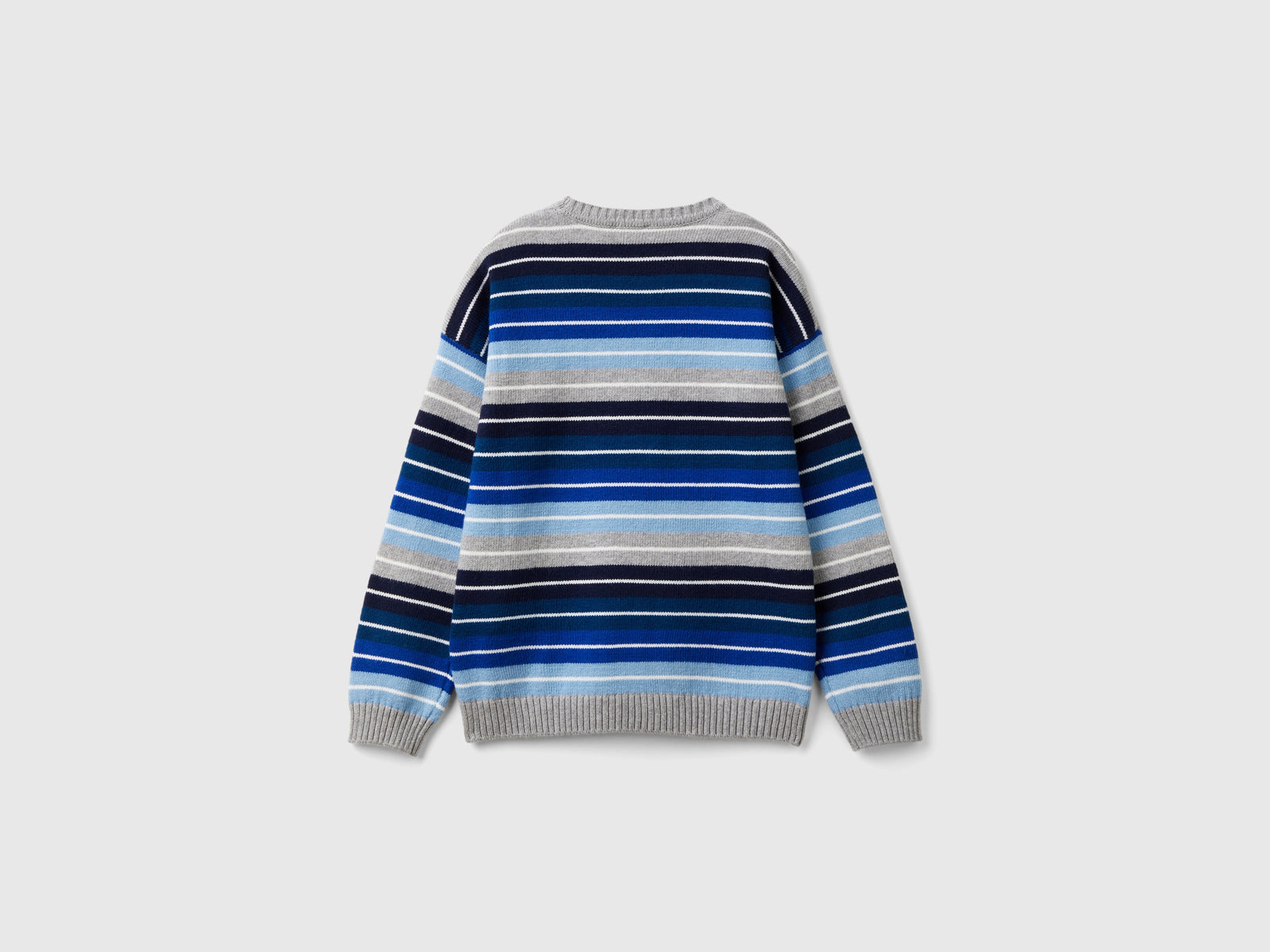 Maglia a righe in misto cotone e lana da bambino multi-color 2 | Benetton Outlet