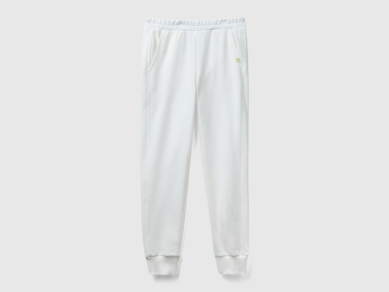 Joggers in felpa da donna bianco panna | Benetton Outlet