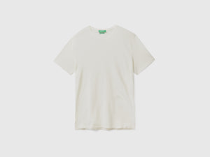 T-shirt girocollo a manica corta in morbido e leggero