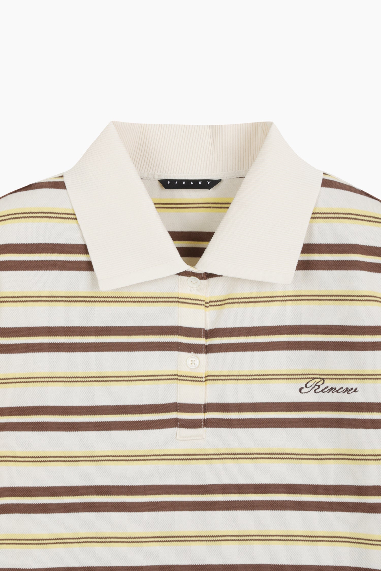 Polo a righe da donna giallo 3 | Sisley Outlet