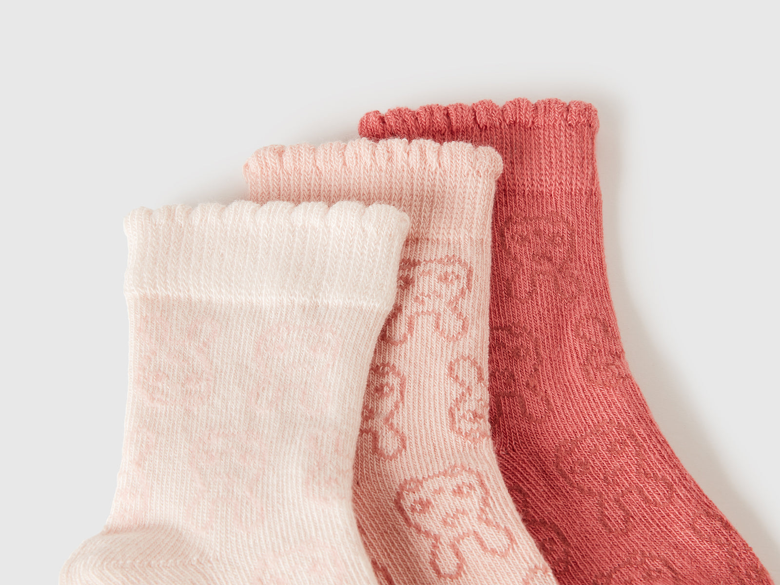 Tre paia di calzini con coniglietti da neonato multi-color 2 | Benetton Outlet