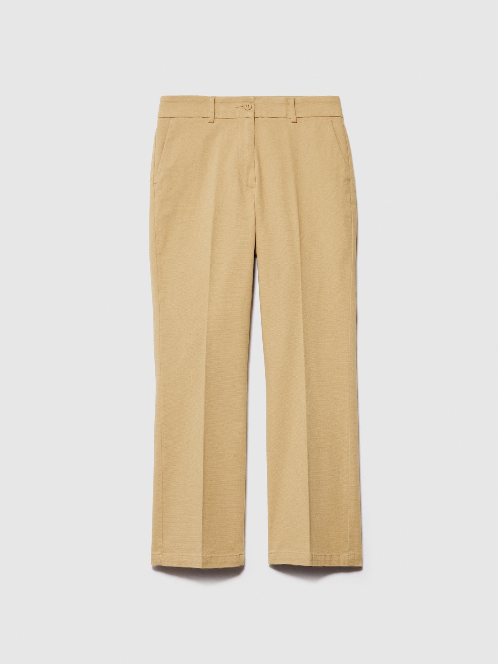 Pantaloni a trombetta da donna beige | Sisley Outlet