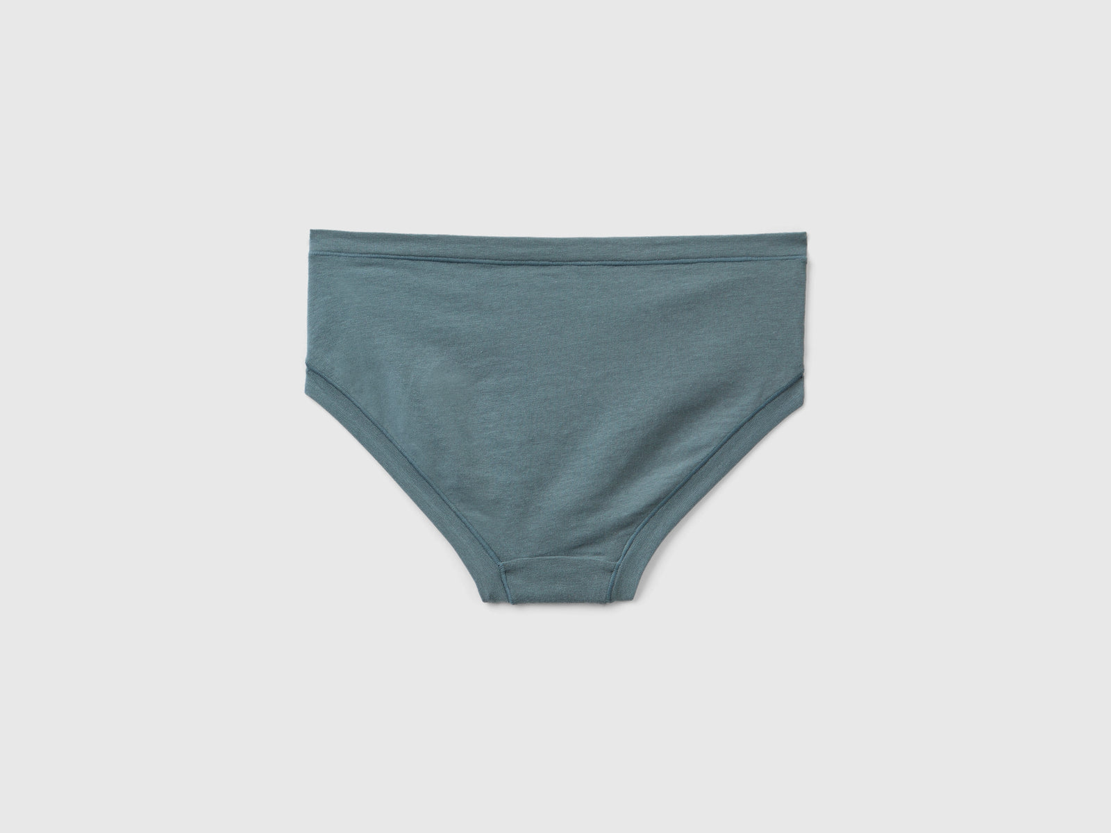Slip fianco alto in cotone bio super stretch da donna grigio scuro 2 | Benetton Outlet