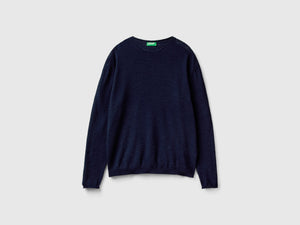 Maglia regular fit in misto lino