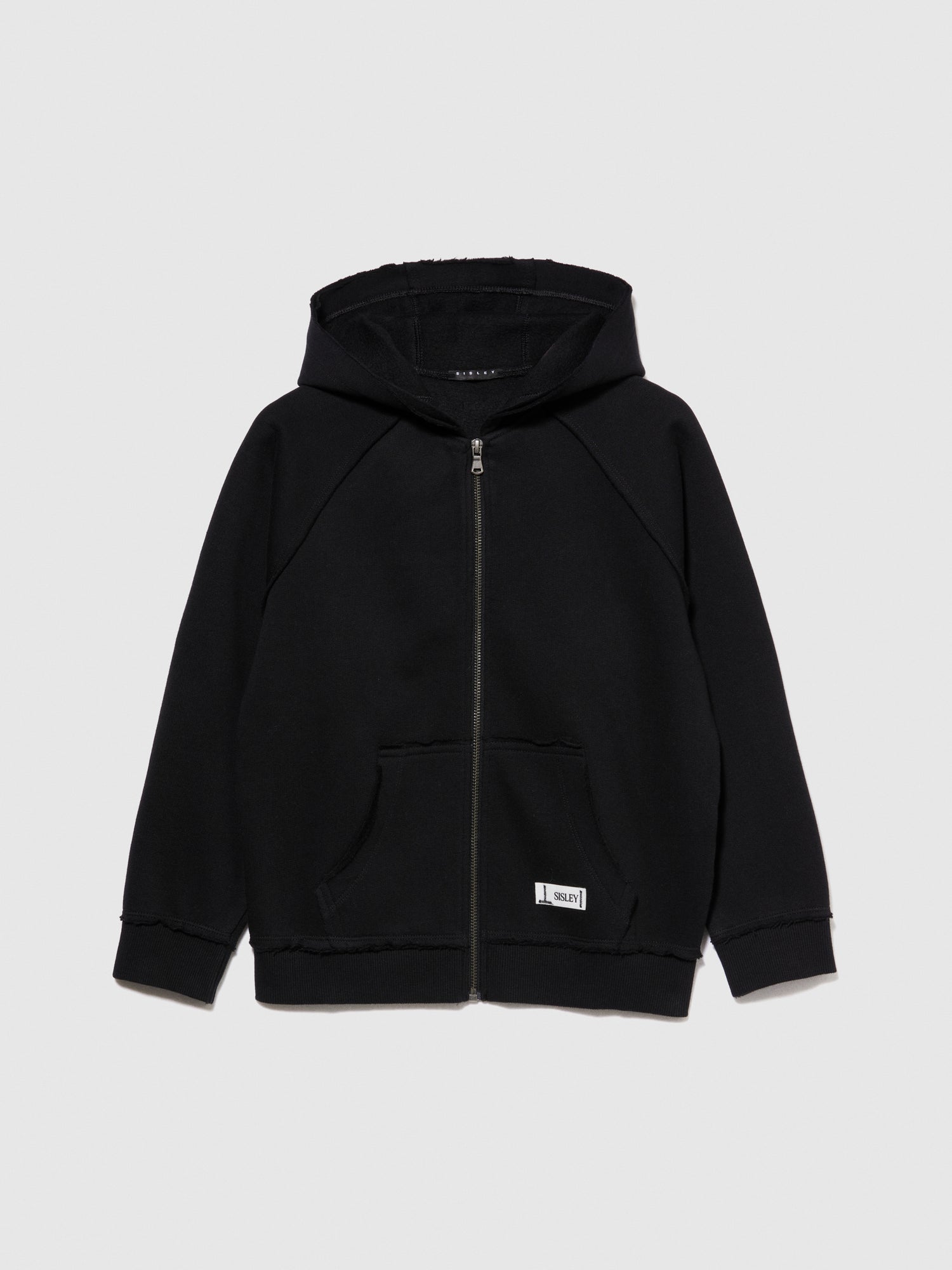Felpa over con stampa da bambino nero | Sisley young Outlet