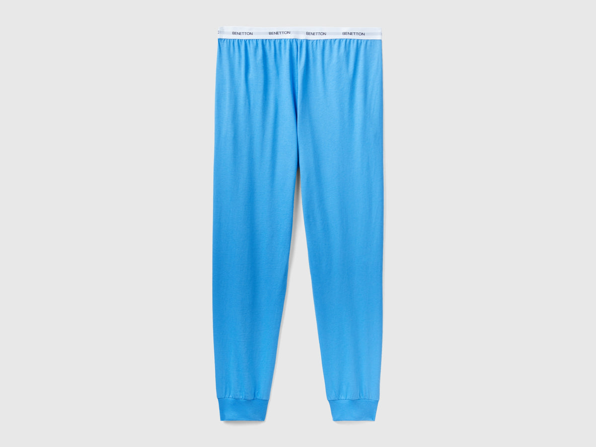 Pantaloni con elastico logato