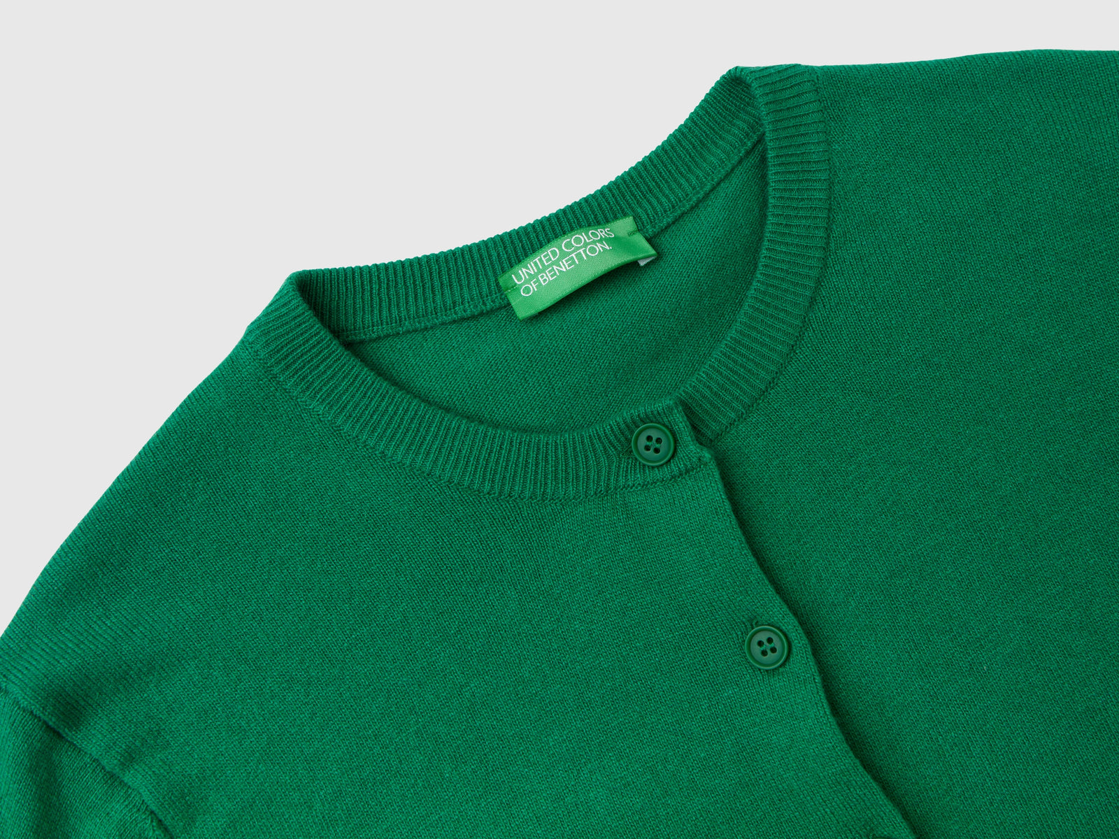 Cardigan bosco in misto lana e cashmere da donna verde 5 | Benetton Outlet