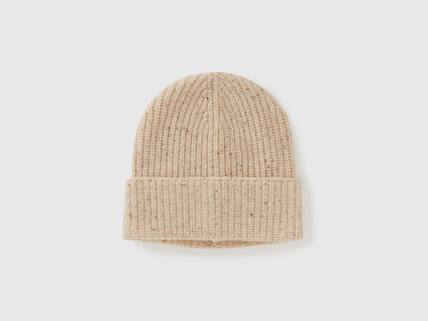 Cappello in misto lana da uomo beige | Benetton Outlet