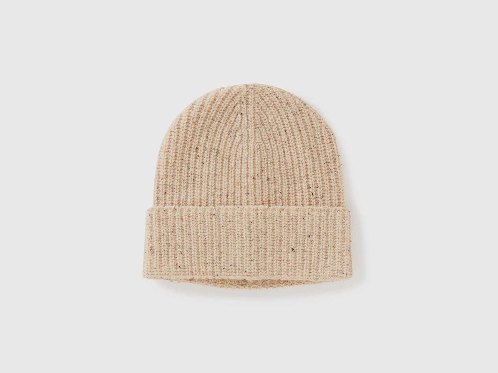 Cappello in misto lana da uomo beige | Benetton Outlet