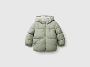 Jacket with faux shearling lining