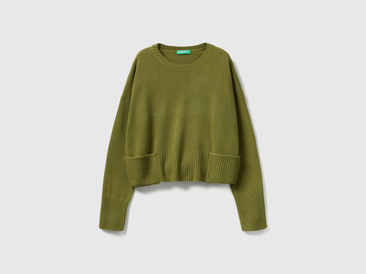 Maglione in misto lana e viscosa