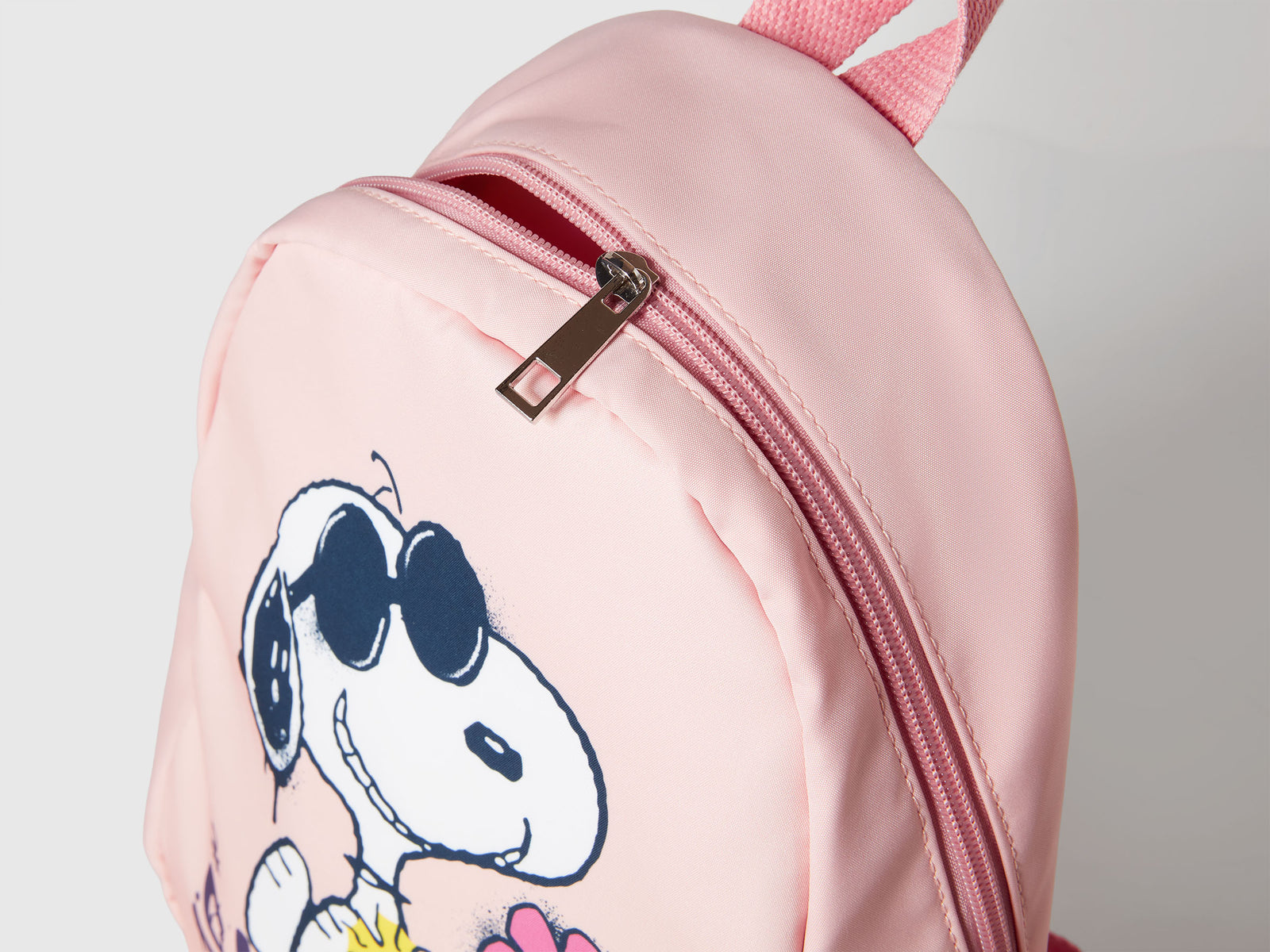 Zaino Snoopy ©Peanuts da bimbo rosa tenue 3 | Benetton Outlet