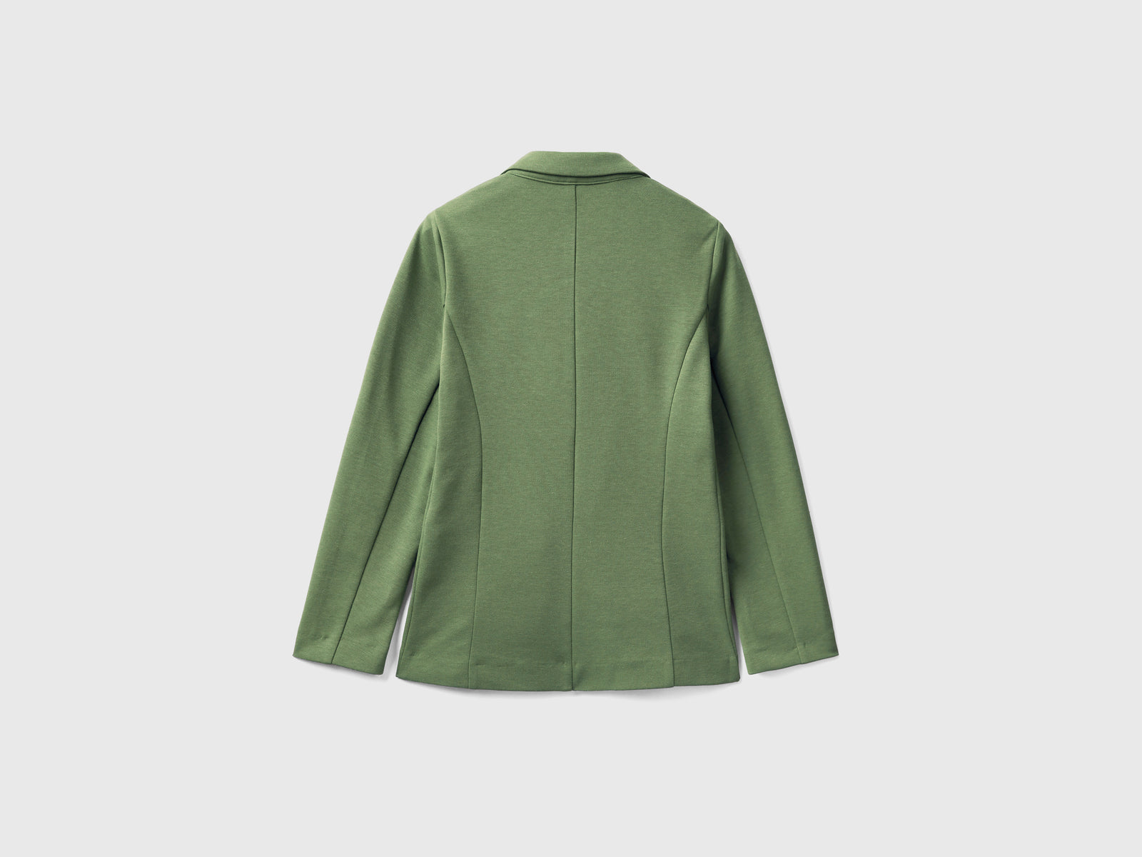 Blazer sciancrato con tasche da donna verde 2 | Benetton Outlet