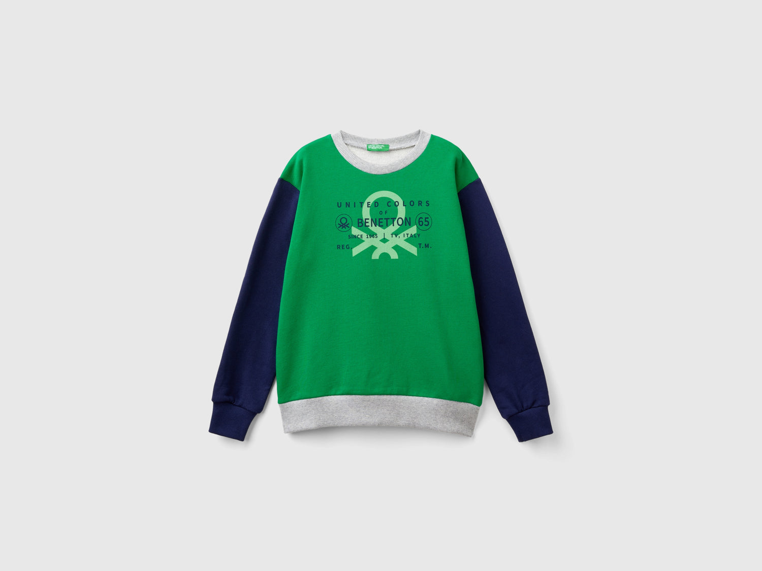 Felpa con stampa logo da bambino multi-color | Benetton Outlet