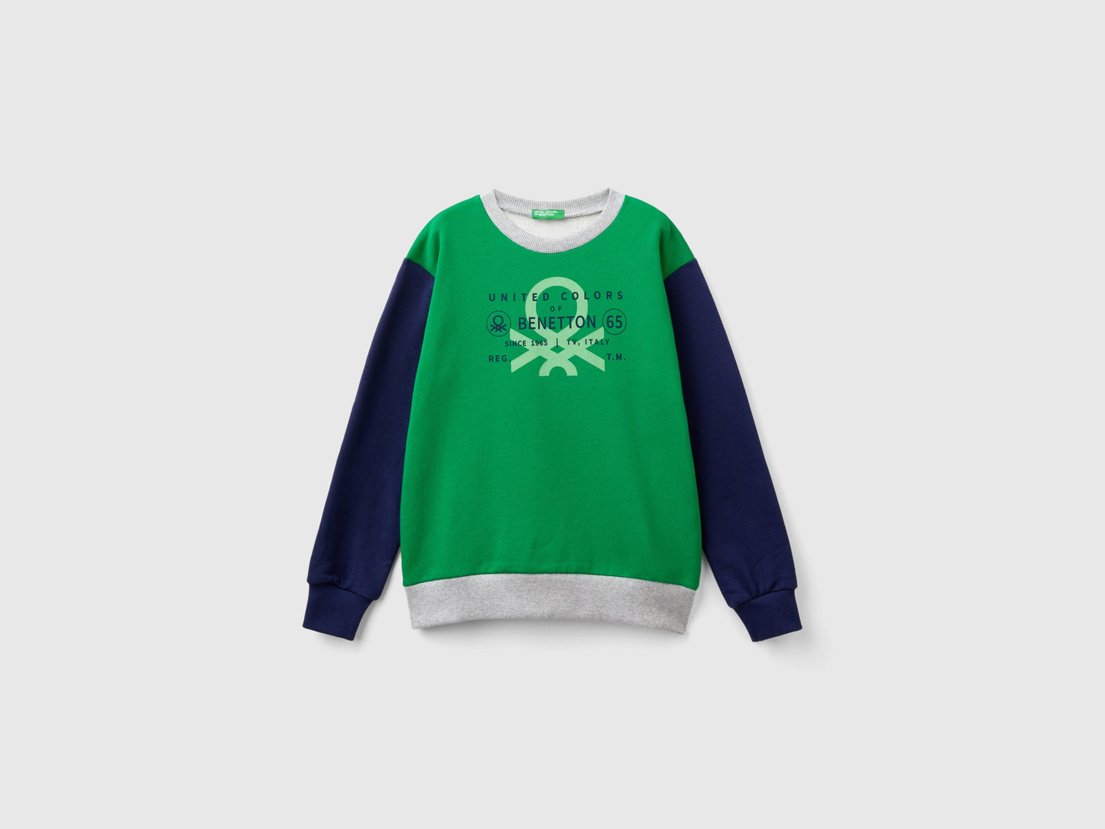 Felpa con stampa logo da bambino multi-color | Benetton Outlet