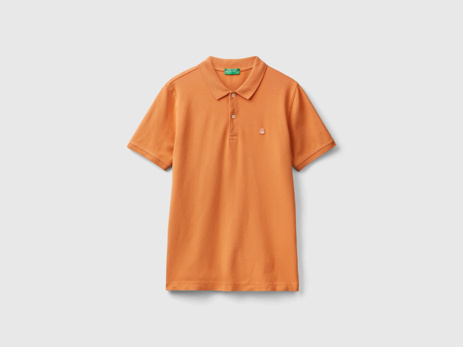 Polo ambra slim fit da uomo arancione | Benetton Outlet