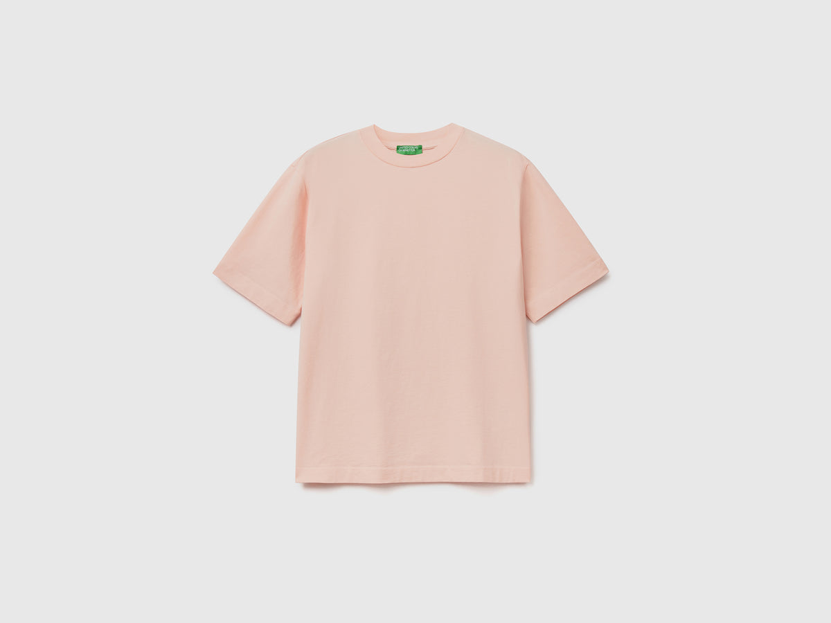 T-shirt girocollo a manica corta realizzata in puro cotone