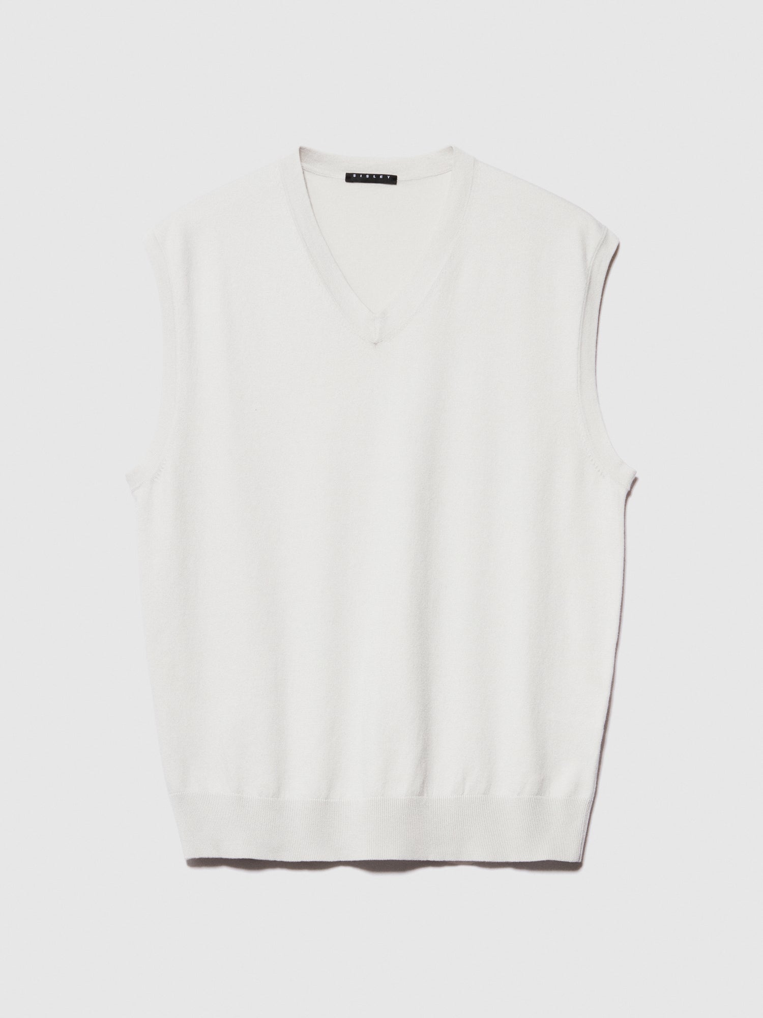 Gilet in maglia da uomo argento | Sisley Outlet