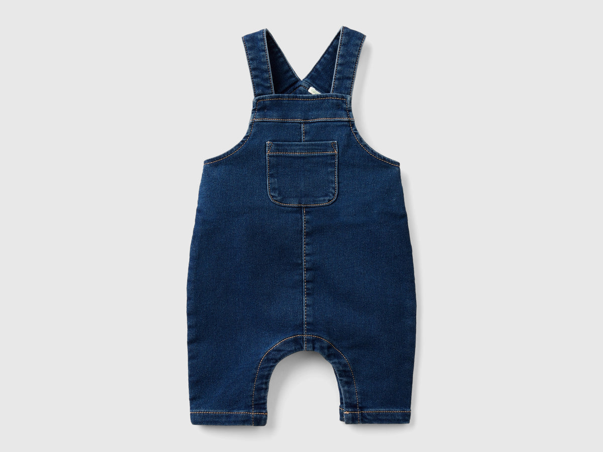 Salopette effetto denim baggy fit