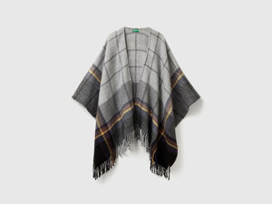 Mantella a quadri jacquard