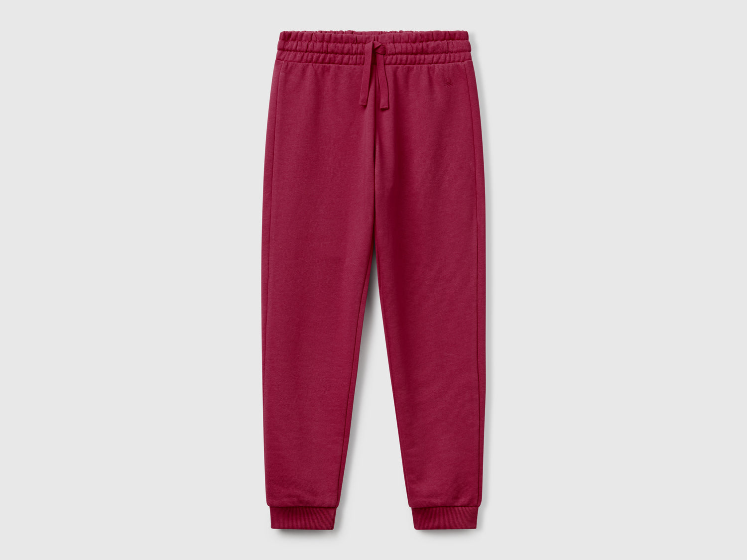 Pantaloni in felpa con logo da bambina bordeaux | Benetton Outlet