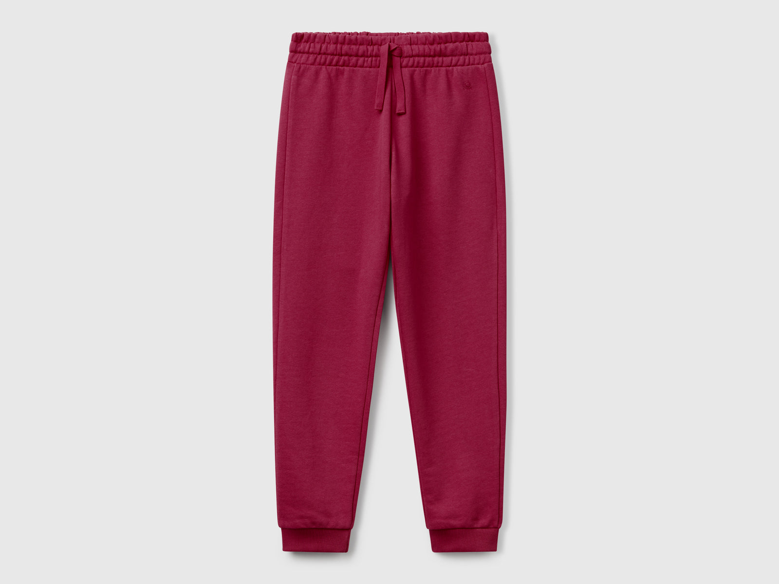 Pantaloni in felpa con logo da bambina bordeaux | Benetton Outlet