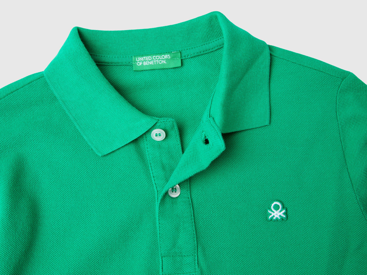 Polo manica lunga 100% cotone bio