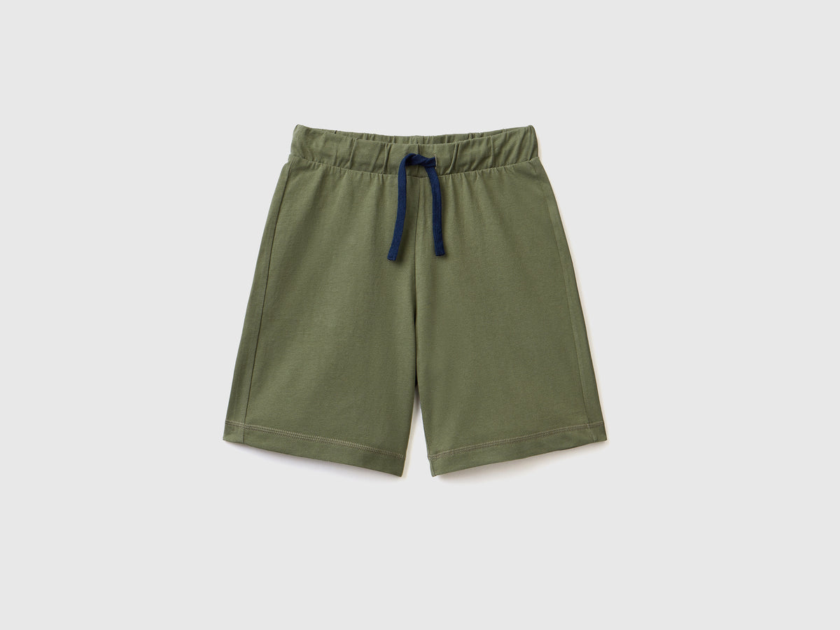 Pantaloni corti in puro cotone
