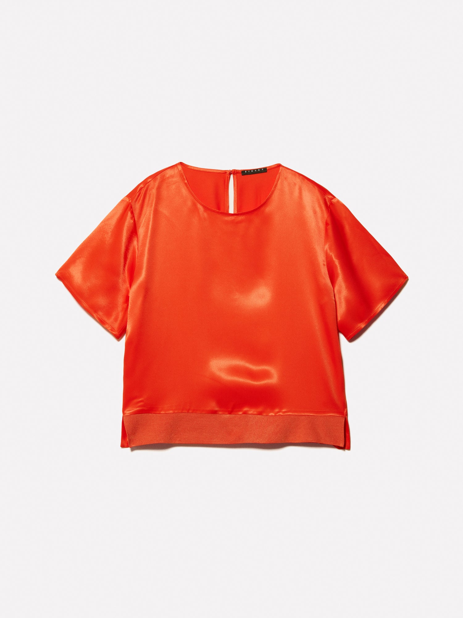 Blusa in raso da donna arancione | Sisley Outlet