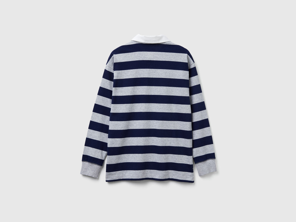Polo a righe in cotone