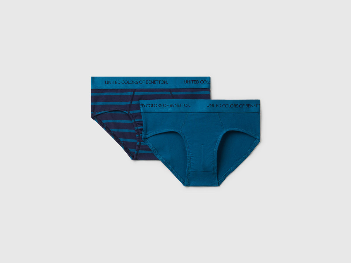 Due slip in cotone stretch