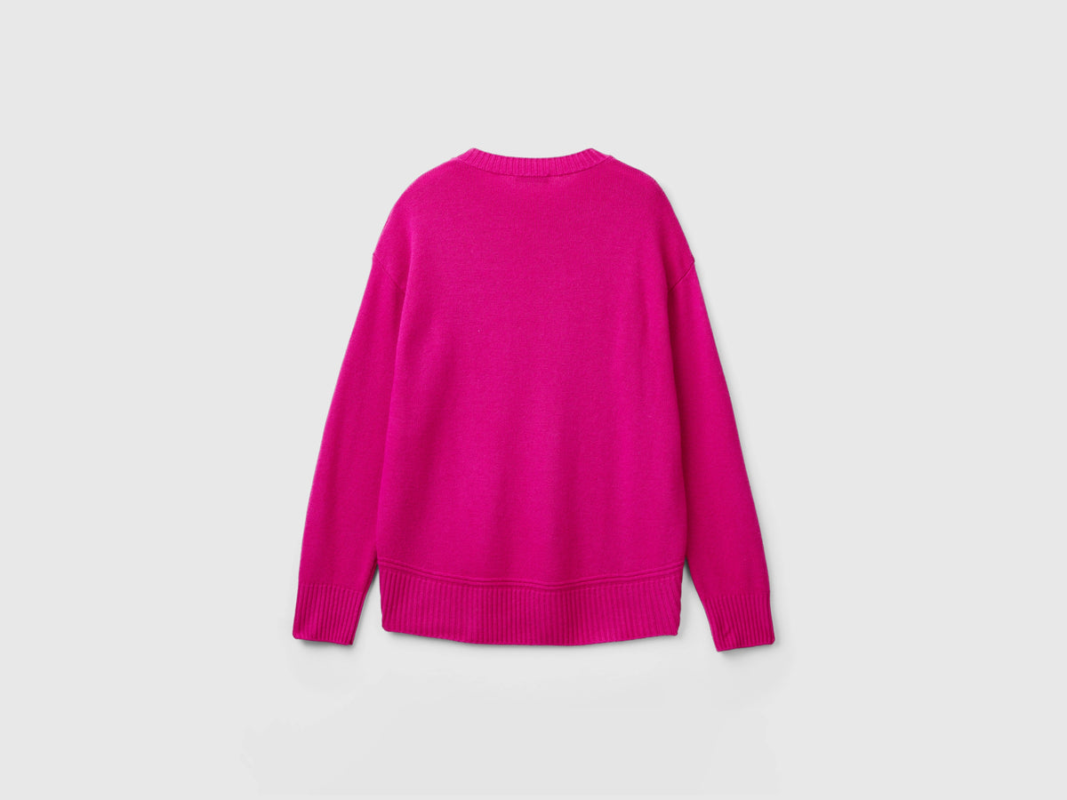 Maglia boxy fit in misto lana