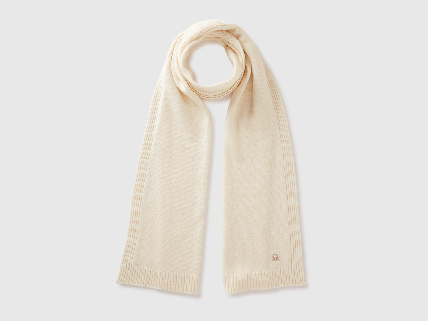 Sciarpa in misto cashmere da donna bianco panna | Benetton Outlet