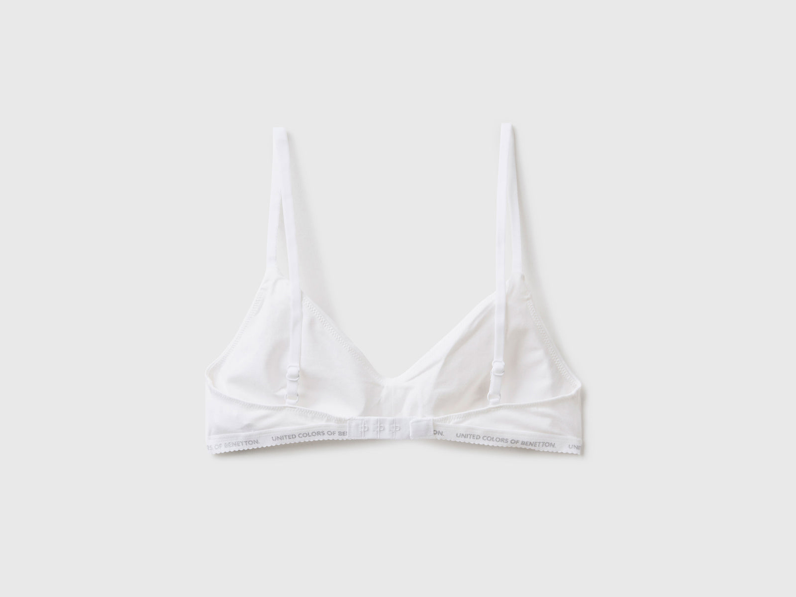 Brassiere in cotone biologico stretch da donna bianco 2 | Benetton Outlet