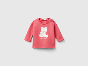 Felpa in cotone bio con stampa