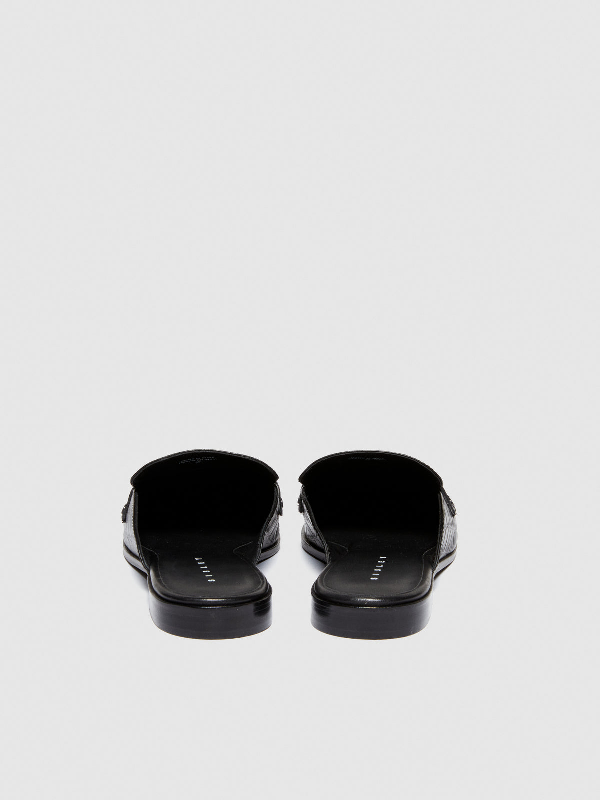 Mules in pelle
