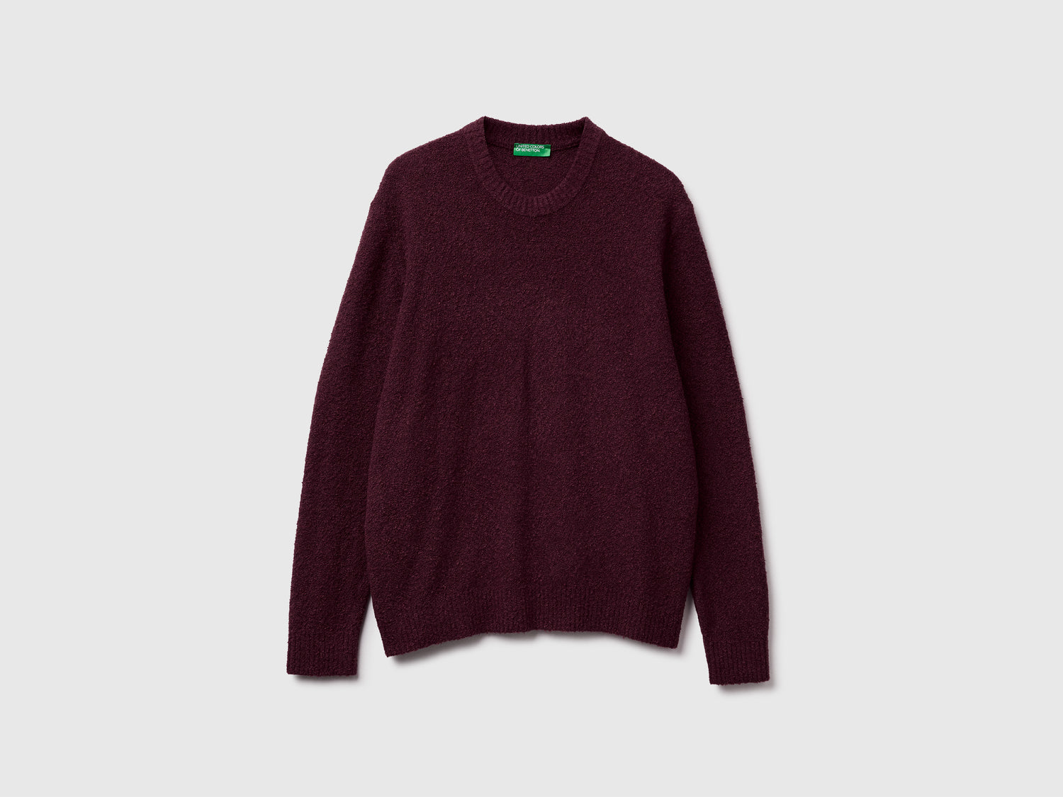 Maglione in misto lana da uomo bordeaux | Benetton Outlet