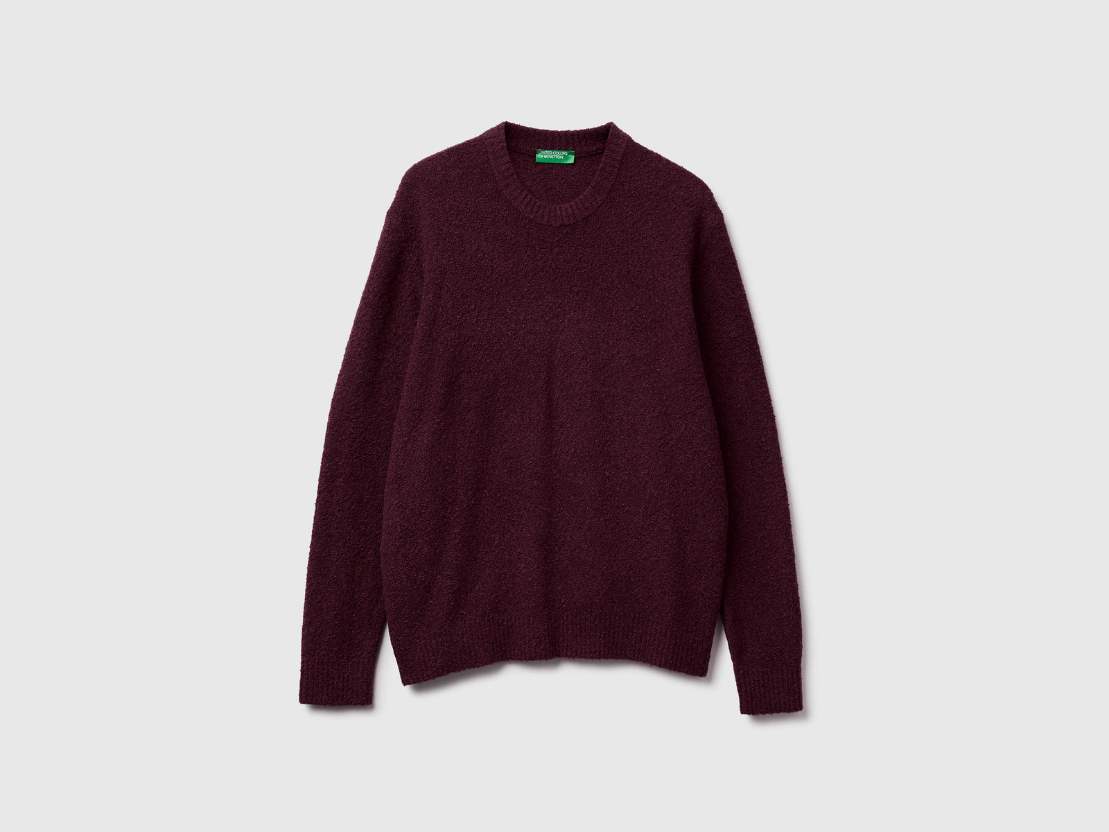 Maglione in misto lana da uomo bordeaux | Benetton Outlet