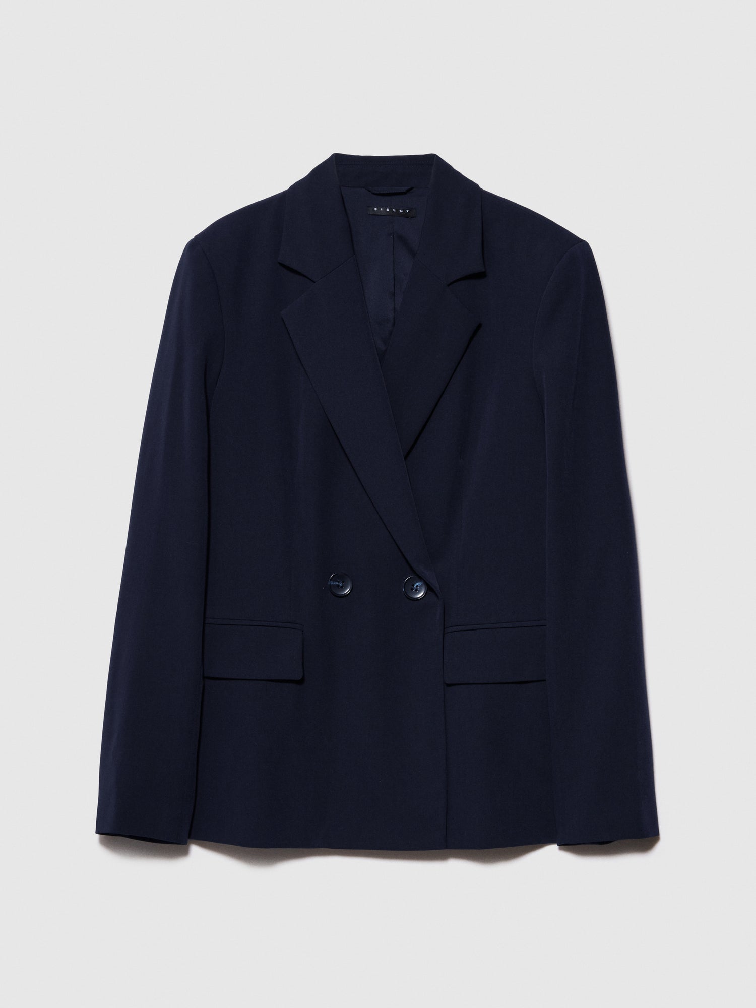 Blazer doppiopetto slim fit da donna blu scuro | Sisley Outlet