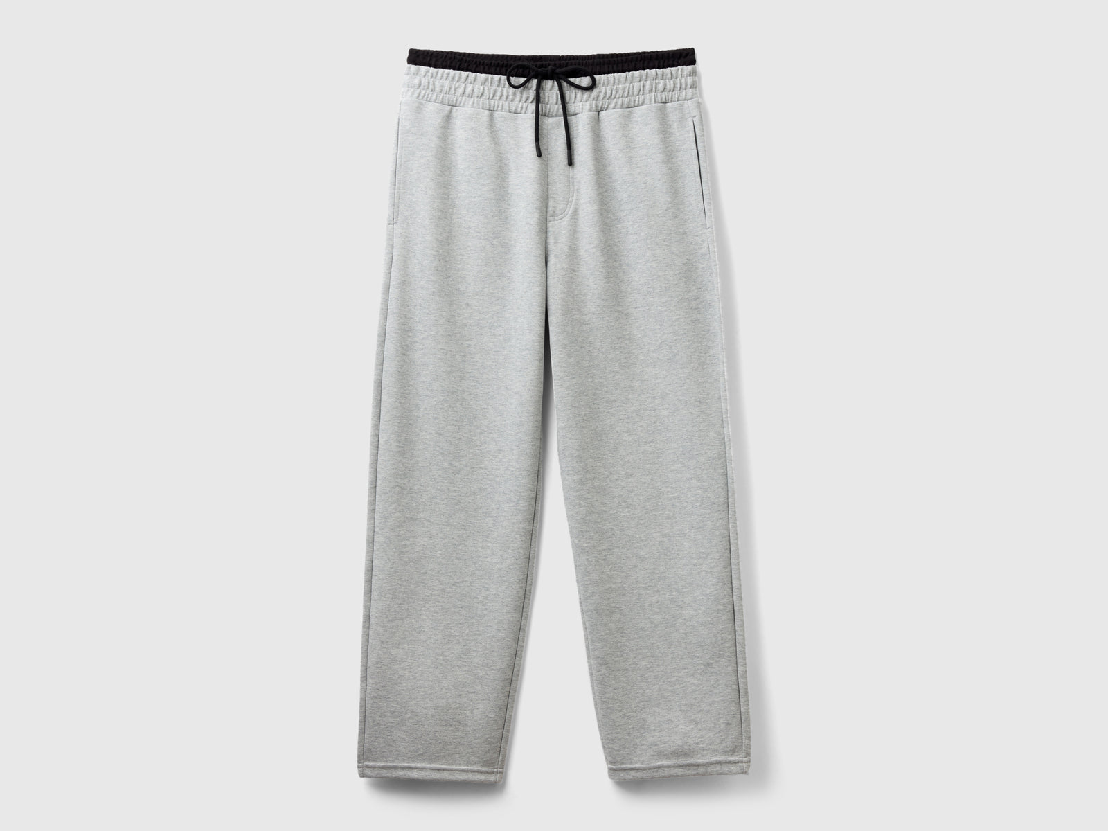Joggers in felpa con coulisse da uomo grigio chiaro | Benetton Outlet