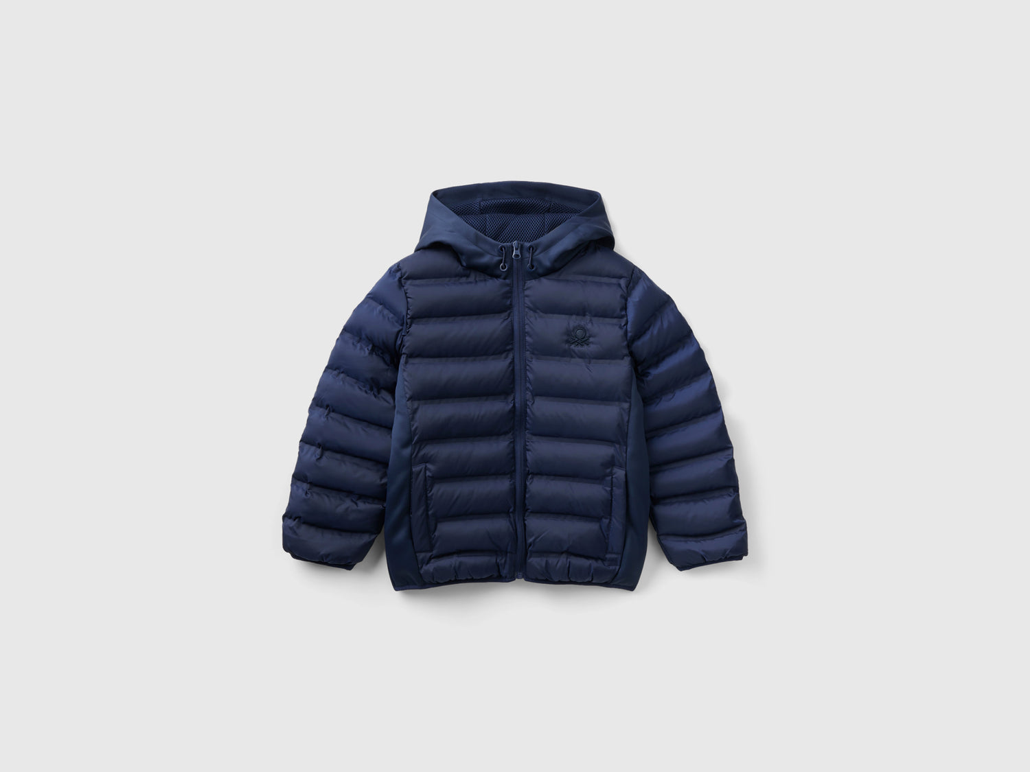 Giubbotto con dettagli in neoprene da bambino blu scuro | Benetton Outlet